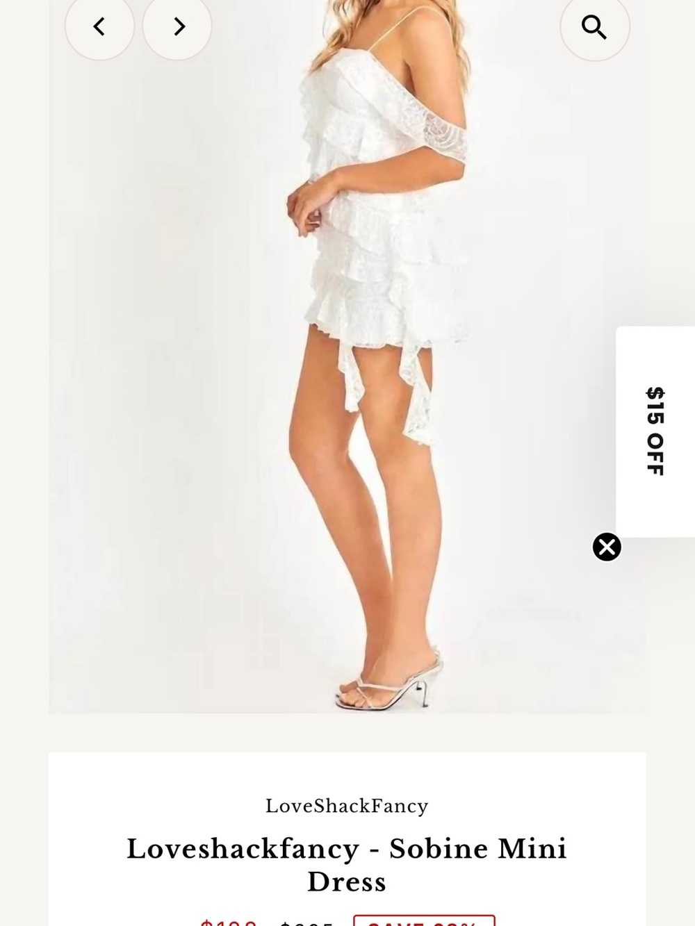LoveShackFancy Sobine Mini Dress 14-NWT - Picture 4 of 9